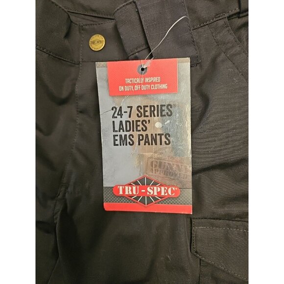 Tru-Spec 24-7 Ladies' EMS Pants, Teflon, PolyCotton RipStop Black  Sz 4 Raw Hem - Picture 6 of 7
